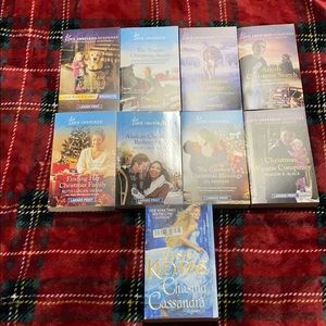 A collection on books.